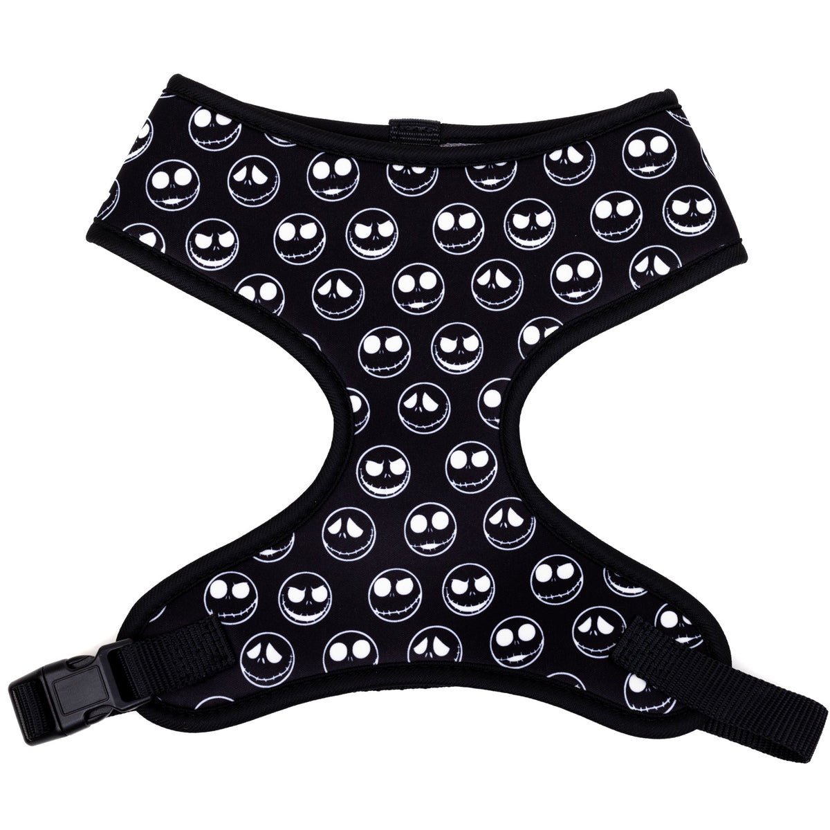 Pet Harness - The Nightmare Before Christmas Jack Expressions All Over Black/White