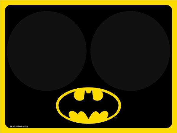 Placemat - Batman Black/Yellow w/Bowl Markers