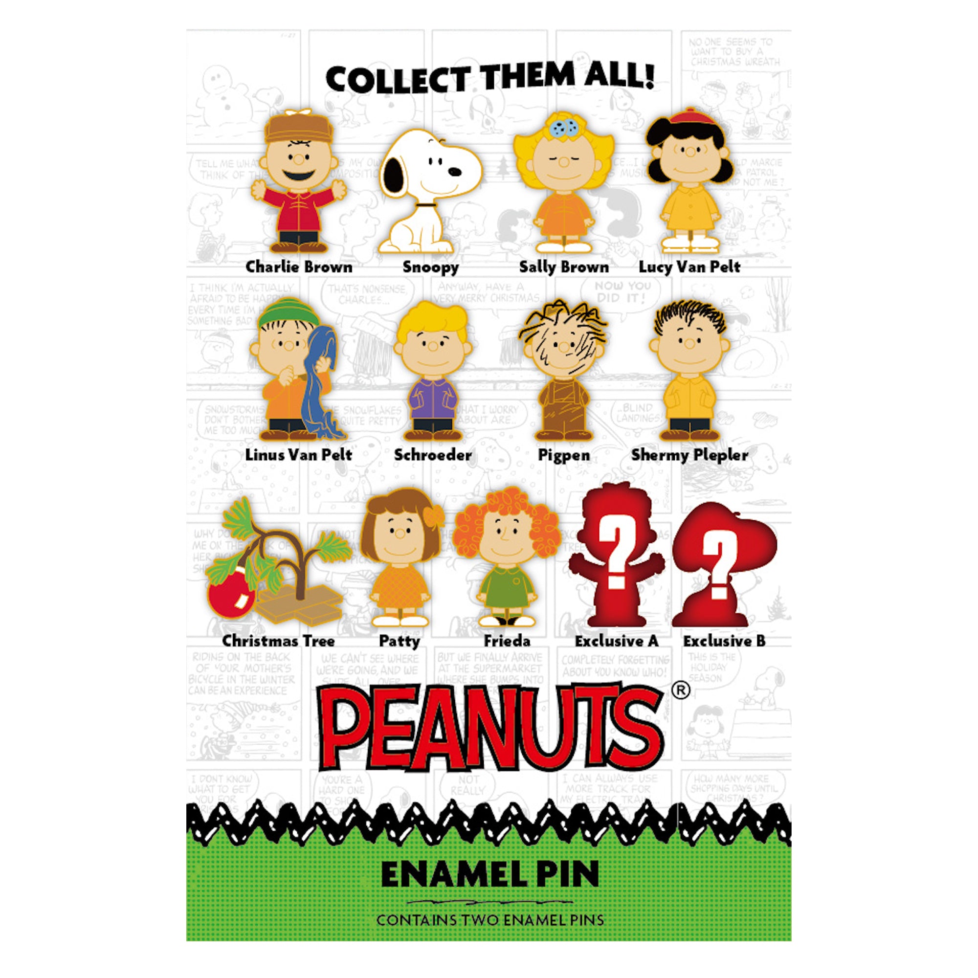 Peanuts Holidays Mini Micro Mystery - Peanuts Series 2 - 2 Pins Per Box! - Limited Edition