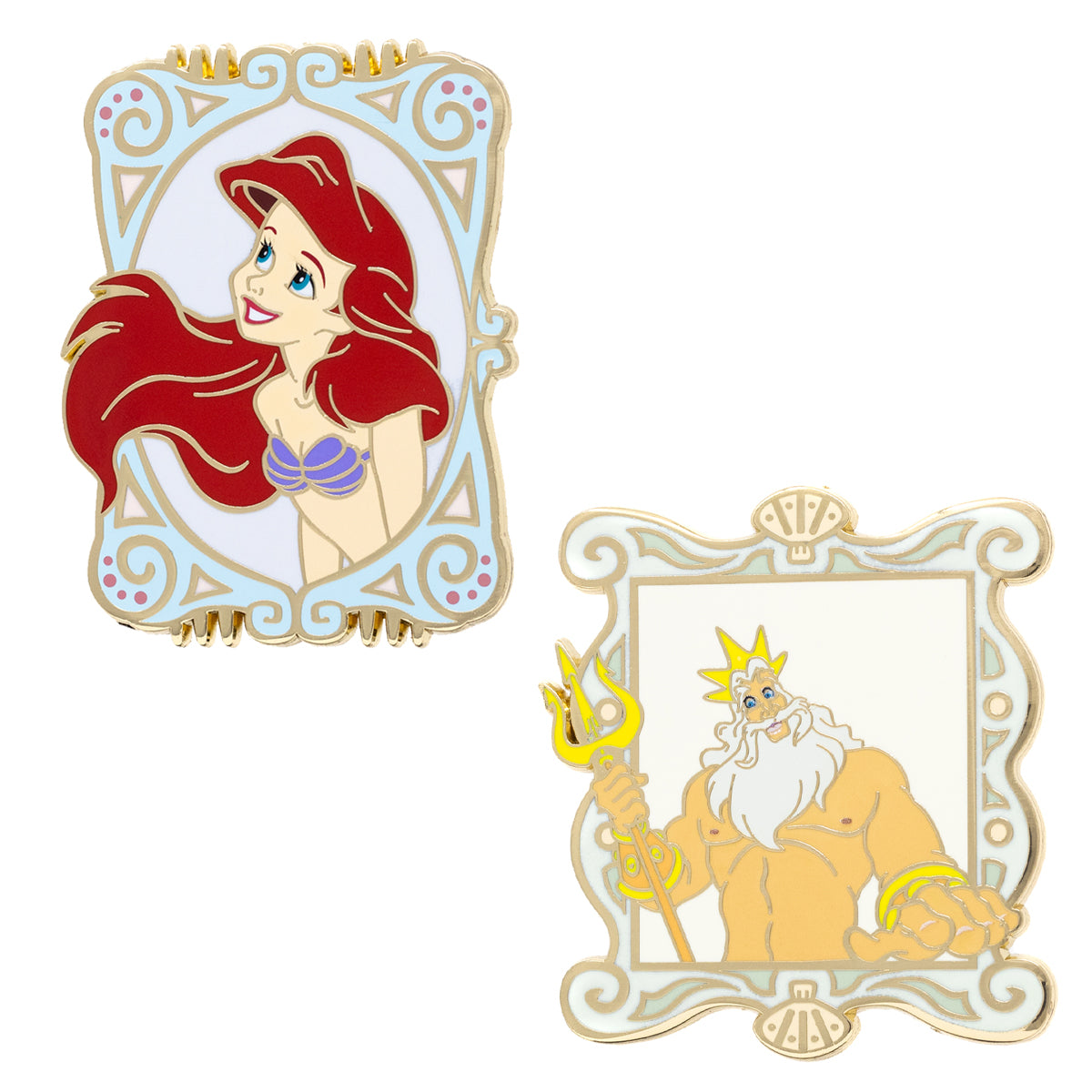 Disney The Little Mermaid 2.25&quot; Collectible Pin Set Special Edition 30