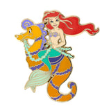Disney Princess The Little Mermaid Ariel on A Seahorse Collectible Trading Pin