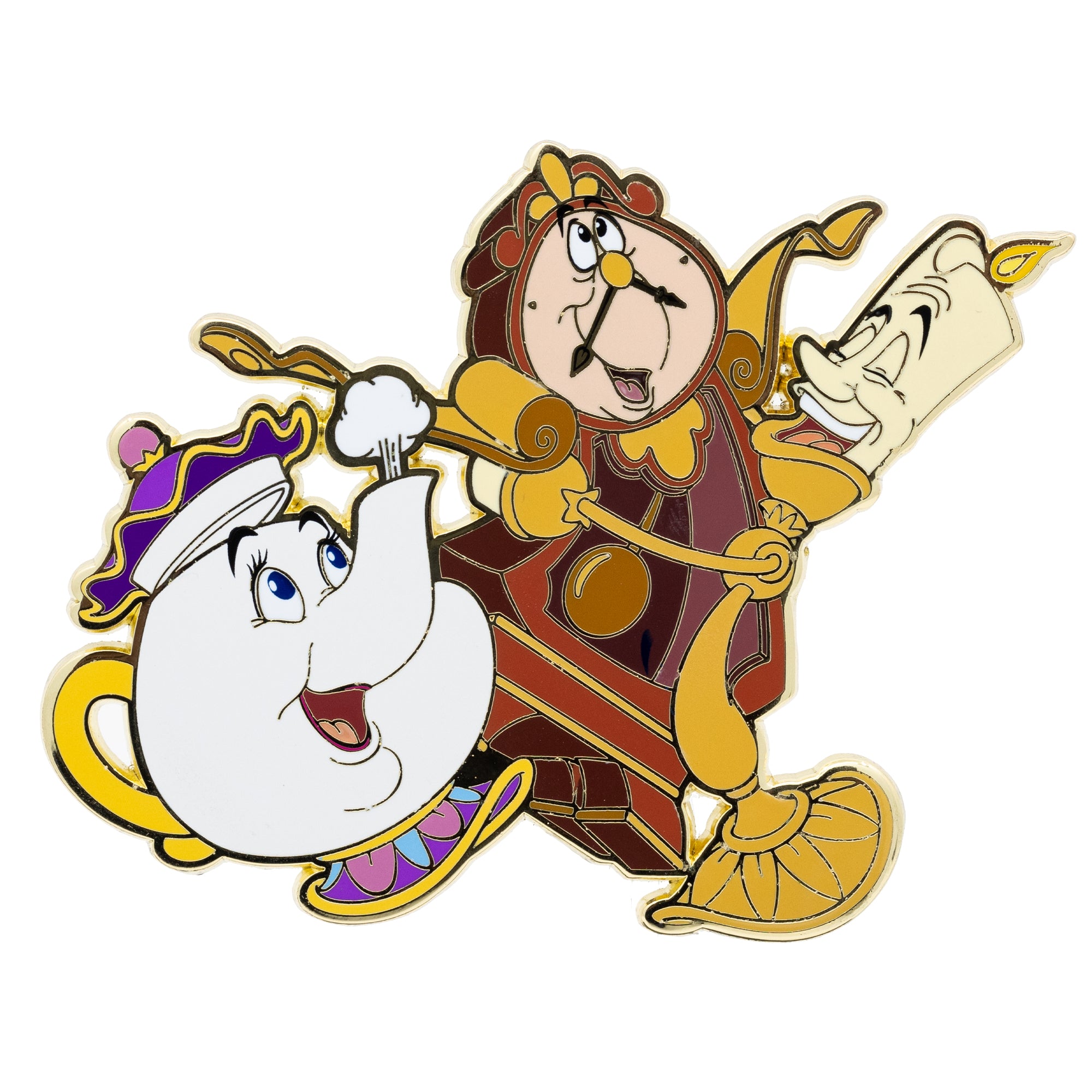 Disney Classics Beauty and the Beast Sidekicks 3" Collectible Trading Pin