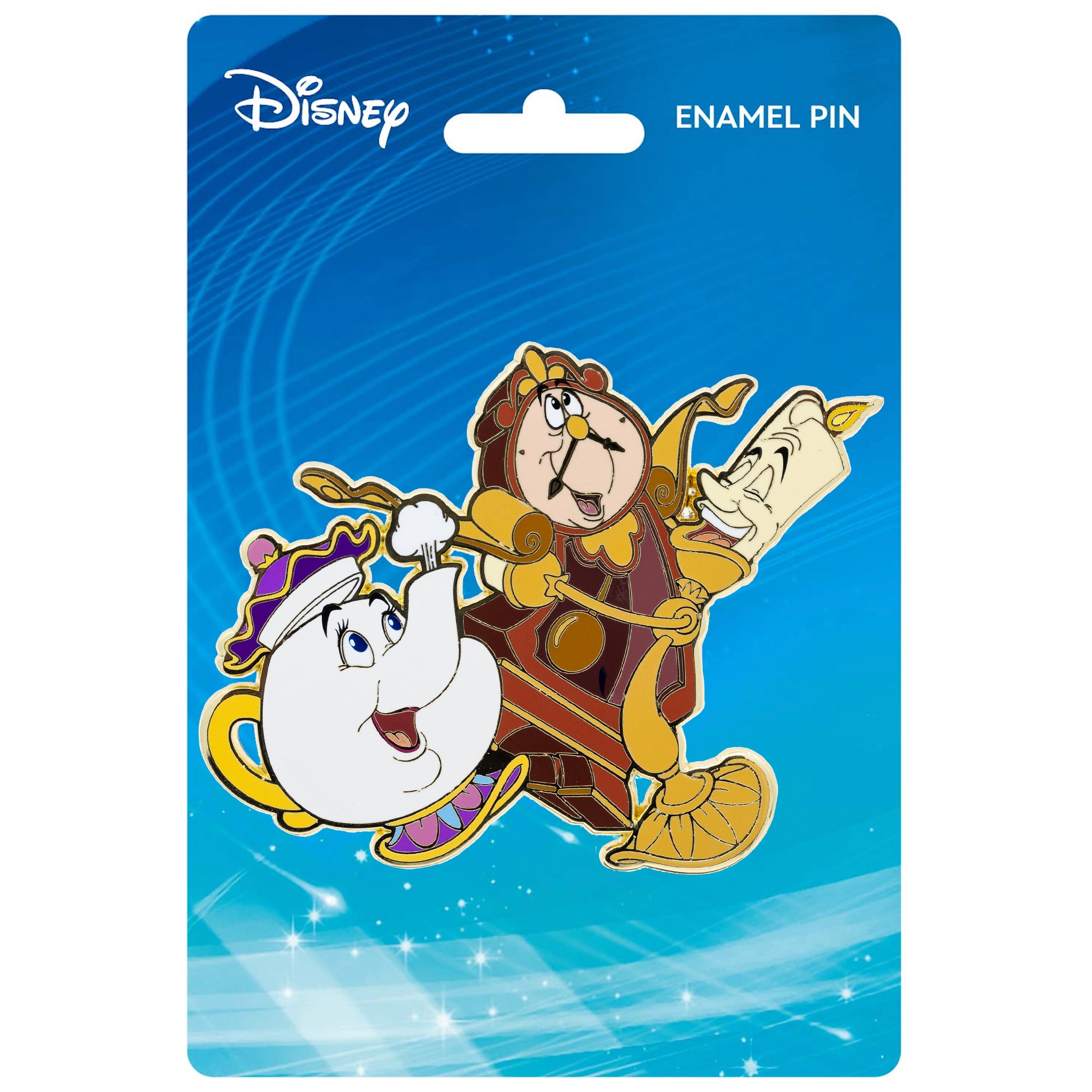 Disney Classics Beauty and the Beast Sidekicks 3" Collectible Trading Pin
