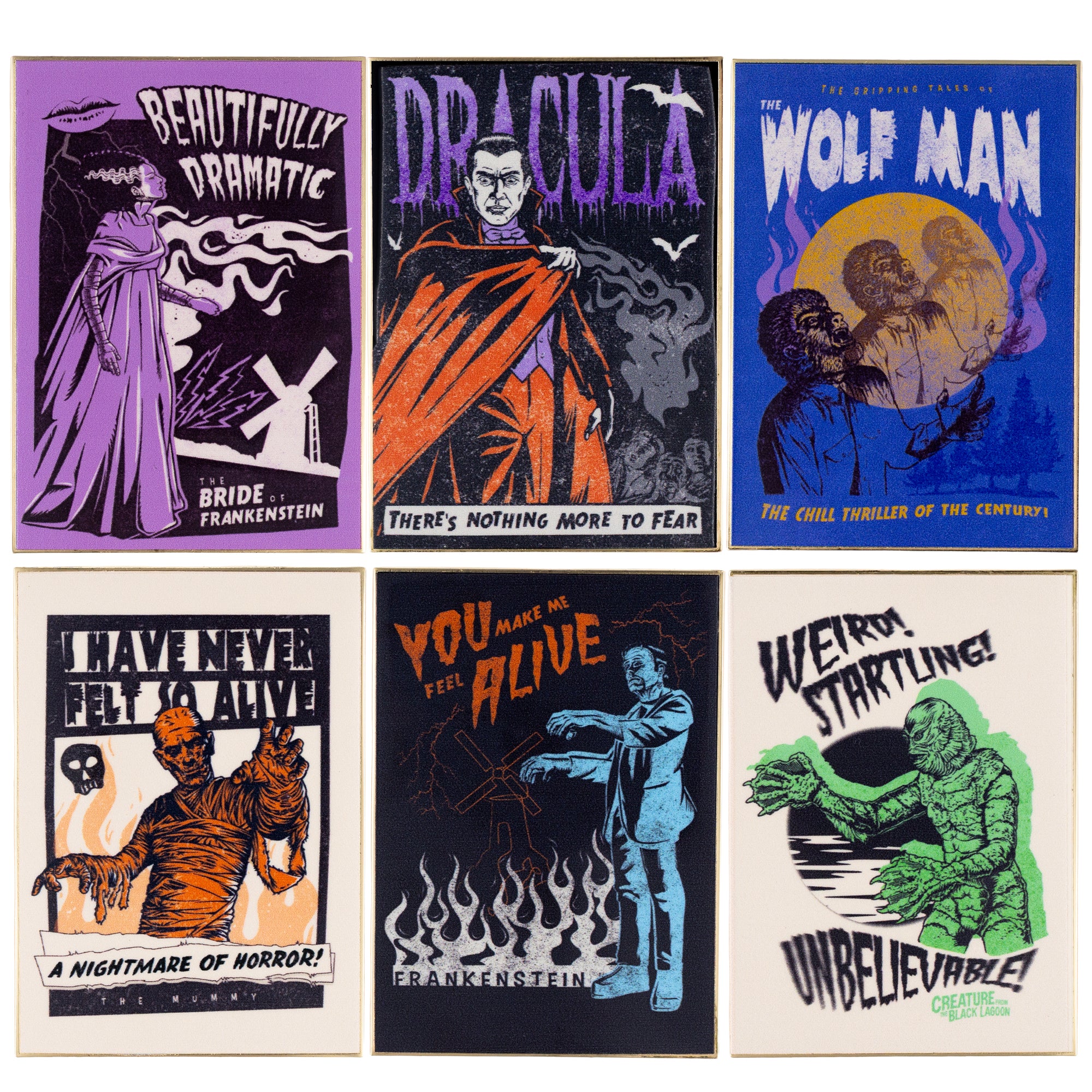 Universal Monsters Classic Jumbo Retro Posters 3" Mystery Pins - Limited Edition 200