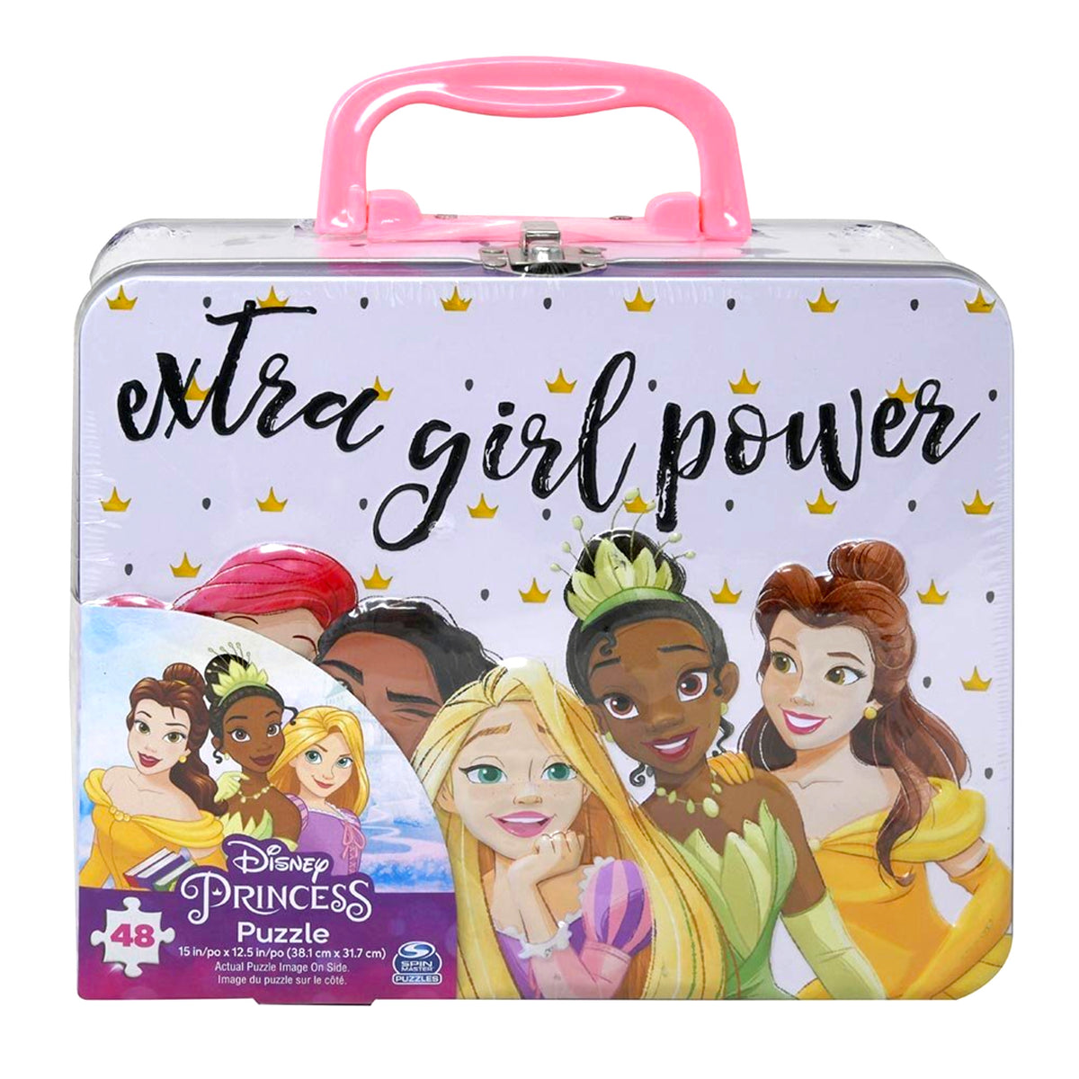Disney Princess Tin Lunch Box with 48 Piece Puzzle