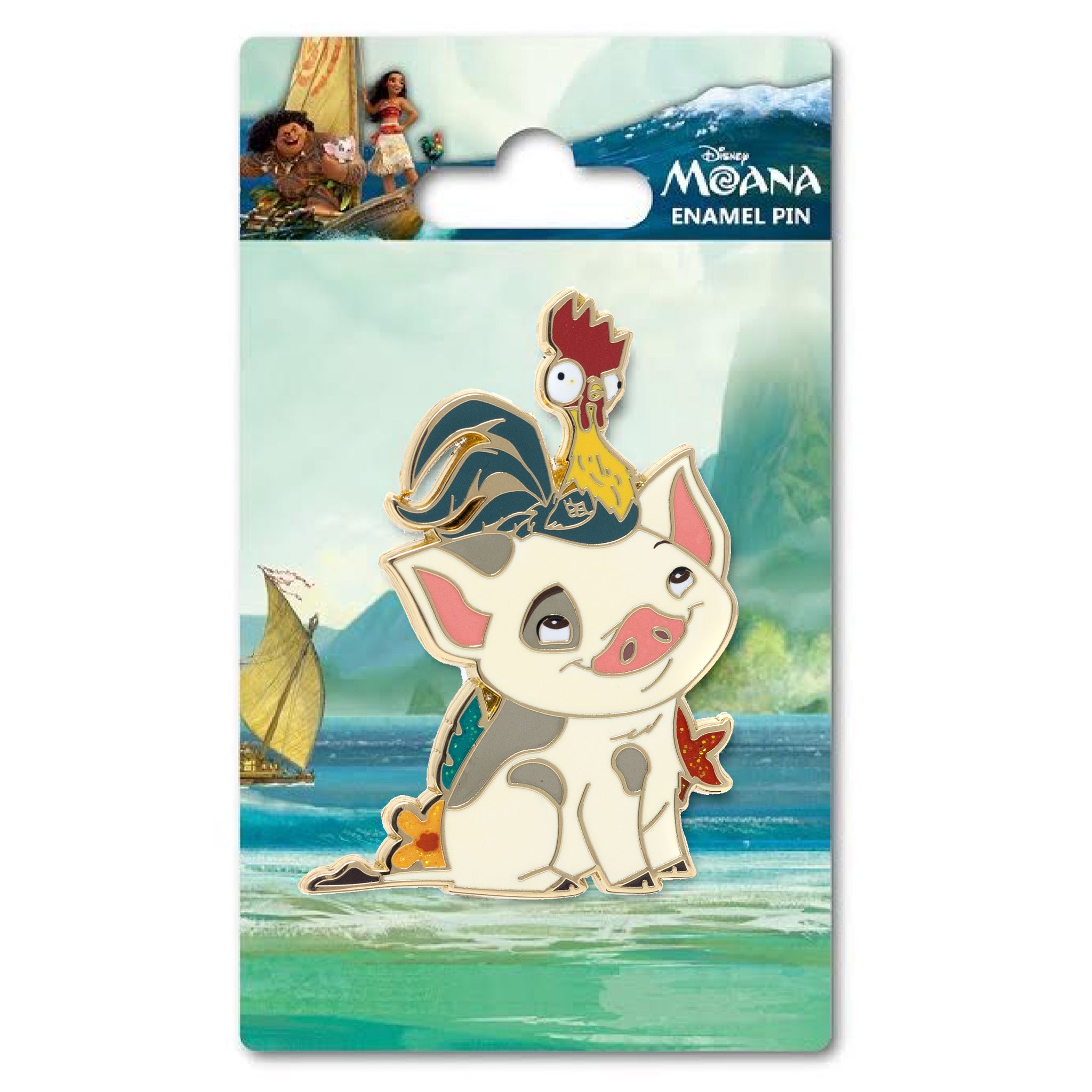 Disney Moana Sidekicks Pua and Hei Hei Collectible Trading Pin
