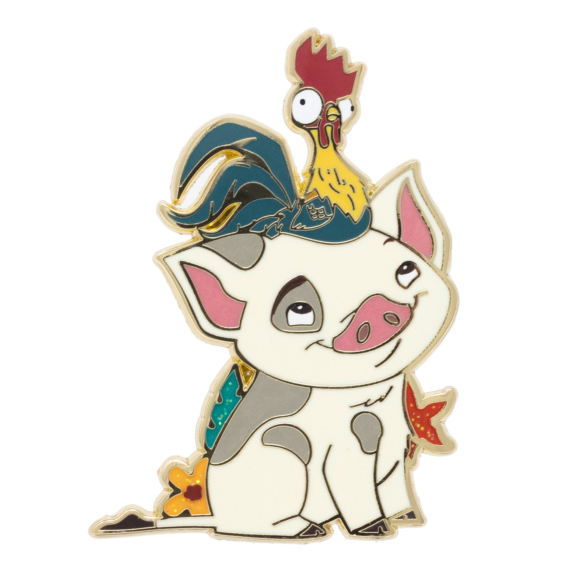 ♡alohamana♡ Disney Moana Sidekicks Pua and Hei Hei Collectible Trading Pin