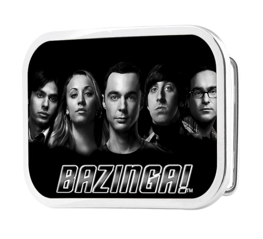 The Big Bang Theory Group/BAZINGA FCG Black/White - Black Rock Star Buckle