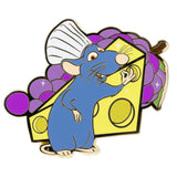 Pixar Ratatouille Remy with Cheese and Grapes Jumbo Collectible Trading Pin