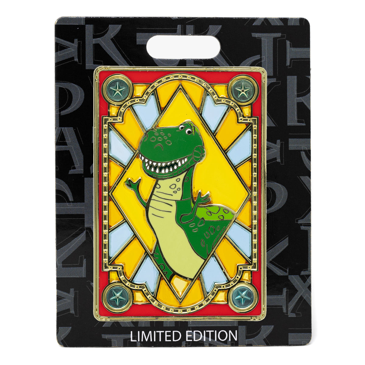 Disney Pixar Stained Glass Series Toy Story Rex 3&quot; Collectible Pin Limited Edition 300