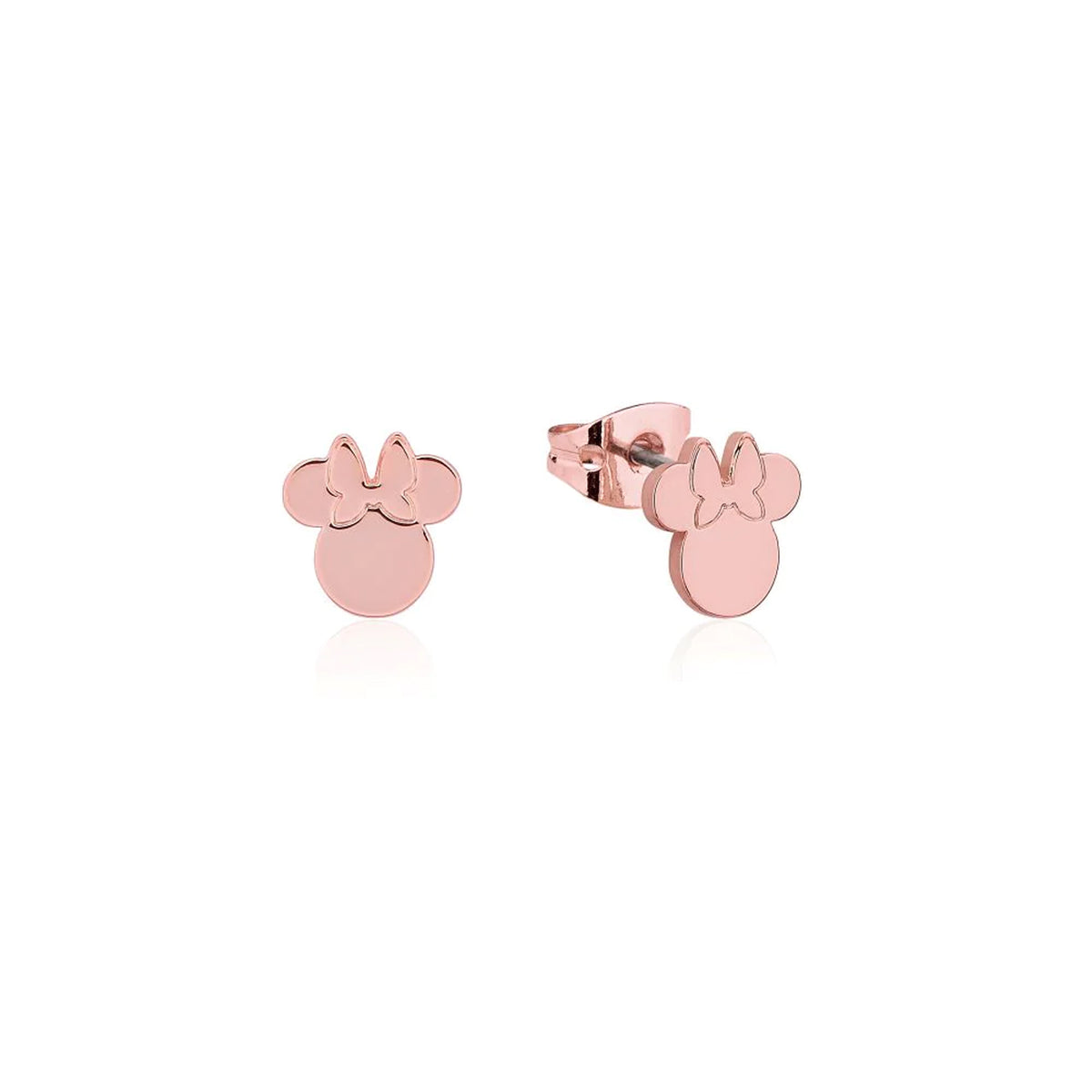 Disney Minnie Mouse Stud Earrings - Rose Gold