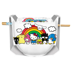 Hello Kitty and Friends Rainbow Ramen Bowl with Chopsticks