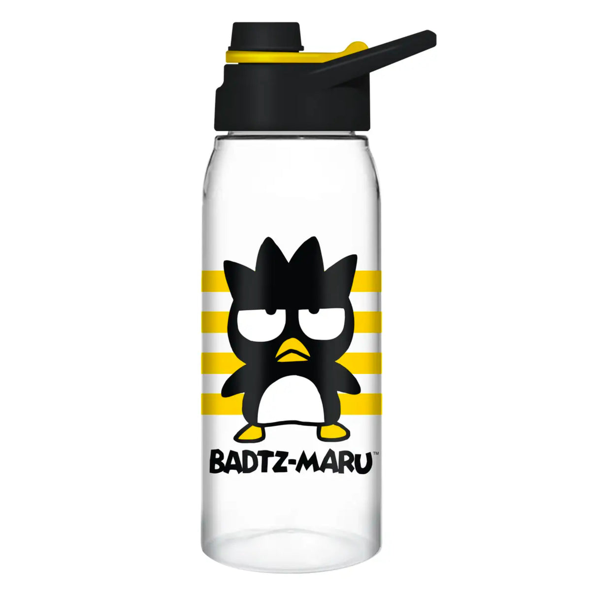 Sanrio Badtz Maru Pose Stripes 28oz Water Bottle w Screw Lid