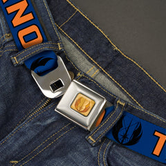Star Wars Jedi Order Insignia Full Color Tans Seatbelt Belt - Star Wars Jedi Order Insignia/TANO Text Blues/Orange Webbing