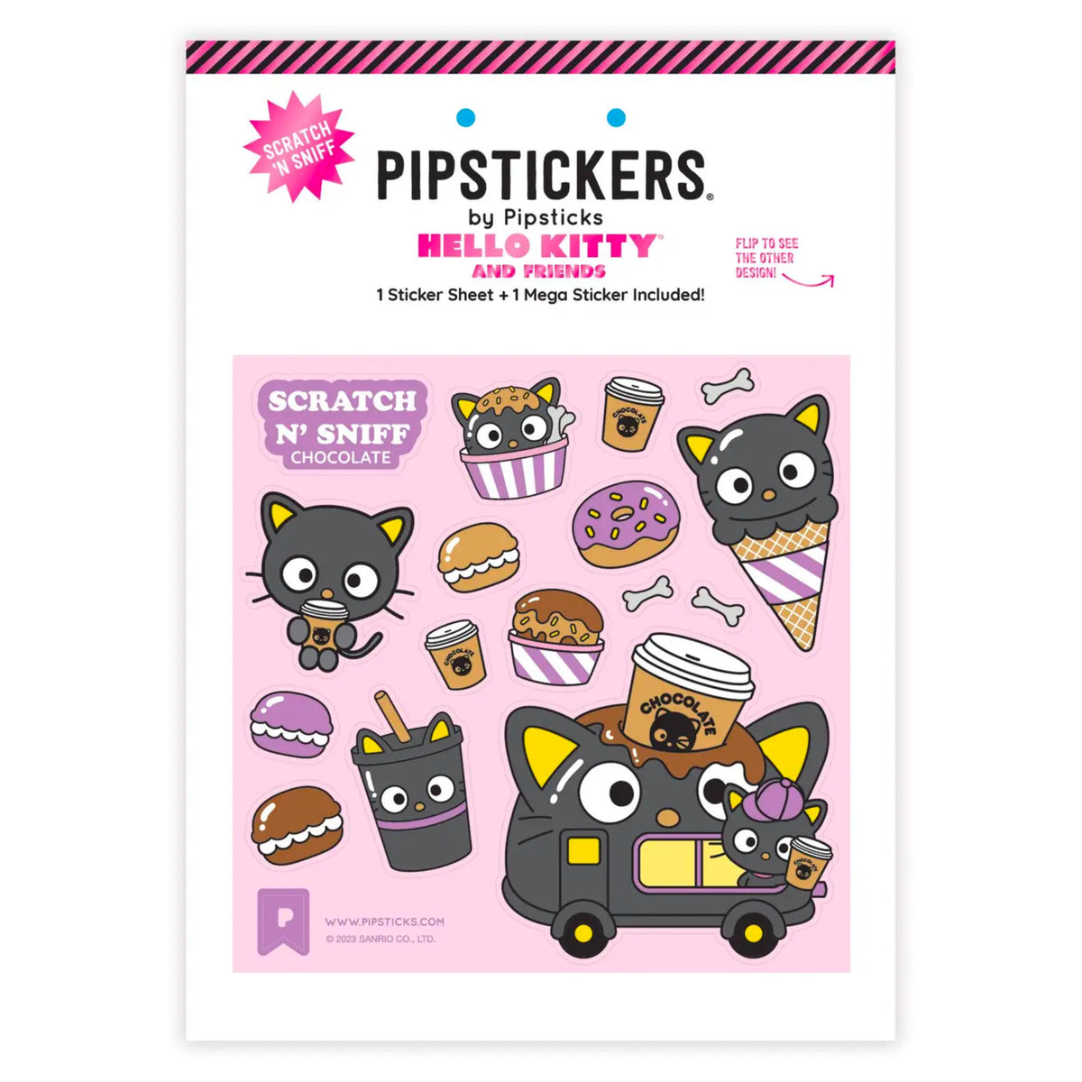 Chococat Chocolate Chariot Scratch &#39;n Sniff (2ct) Stickers