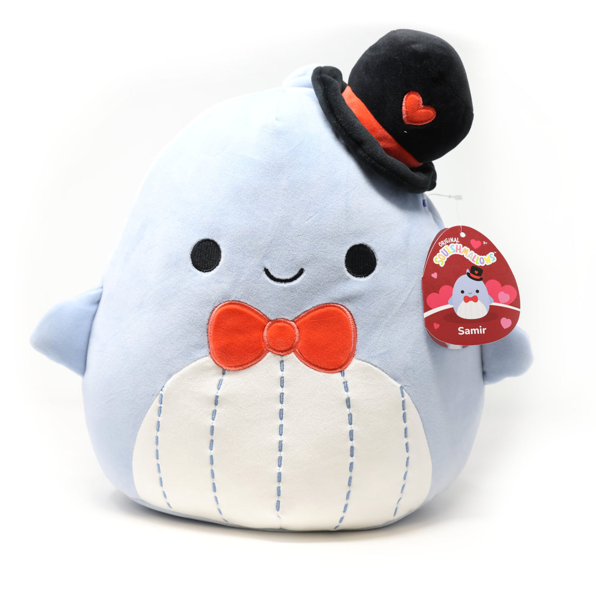 Squishmallow - Samir the Blue Whale 12&quot; (Valentine&#39;s Day) - FINAL SALE
