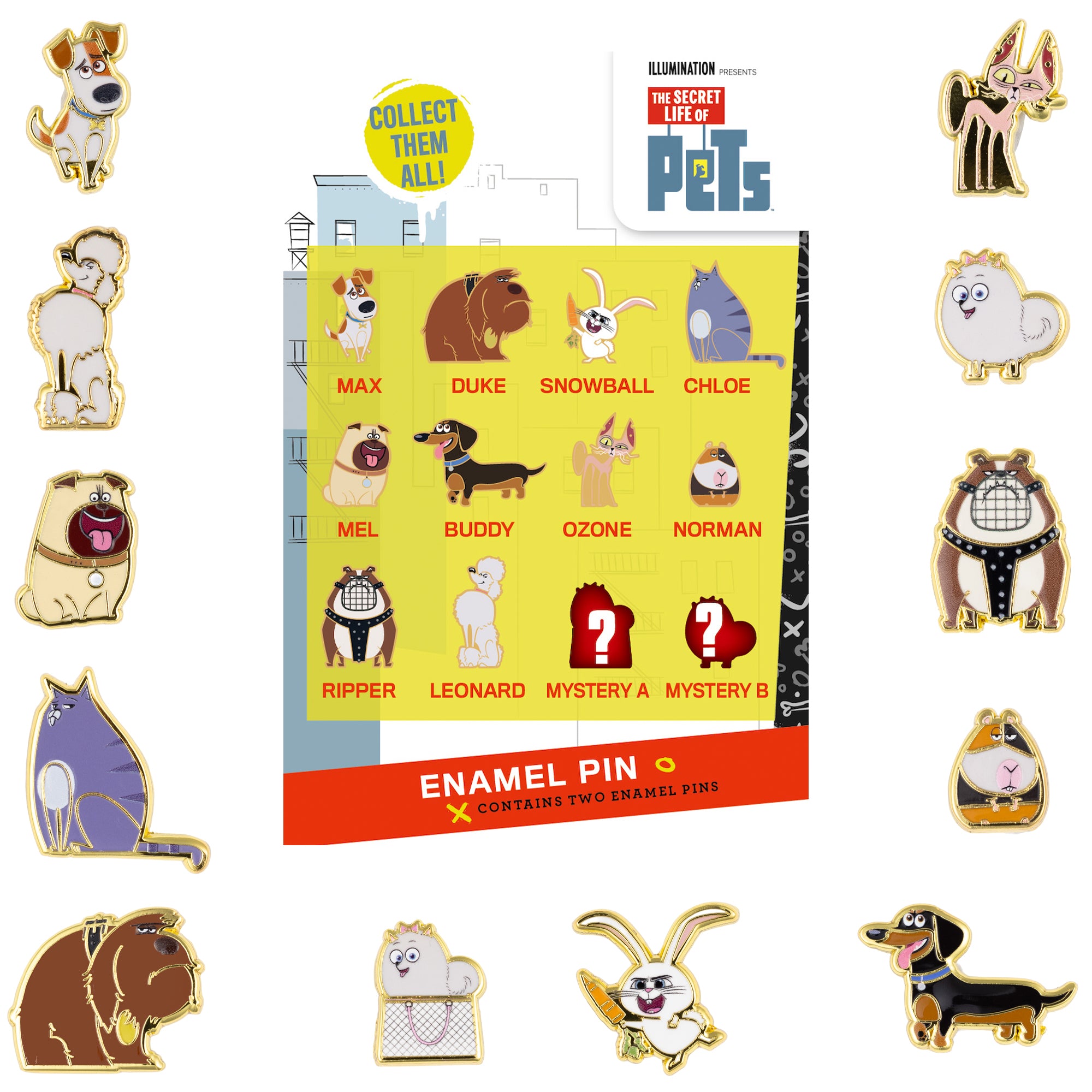 The Secret Life of Pets Micro Mystery Collectible Trading Pin