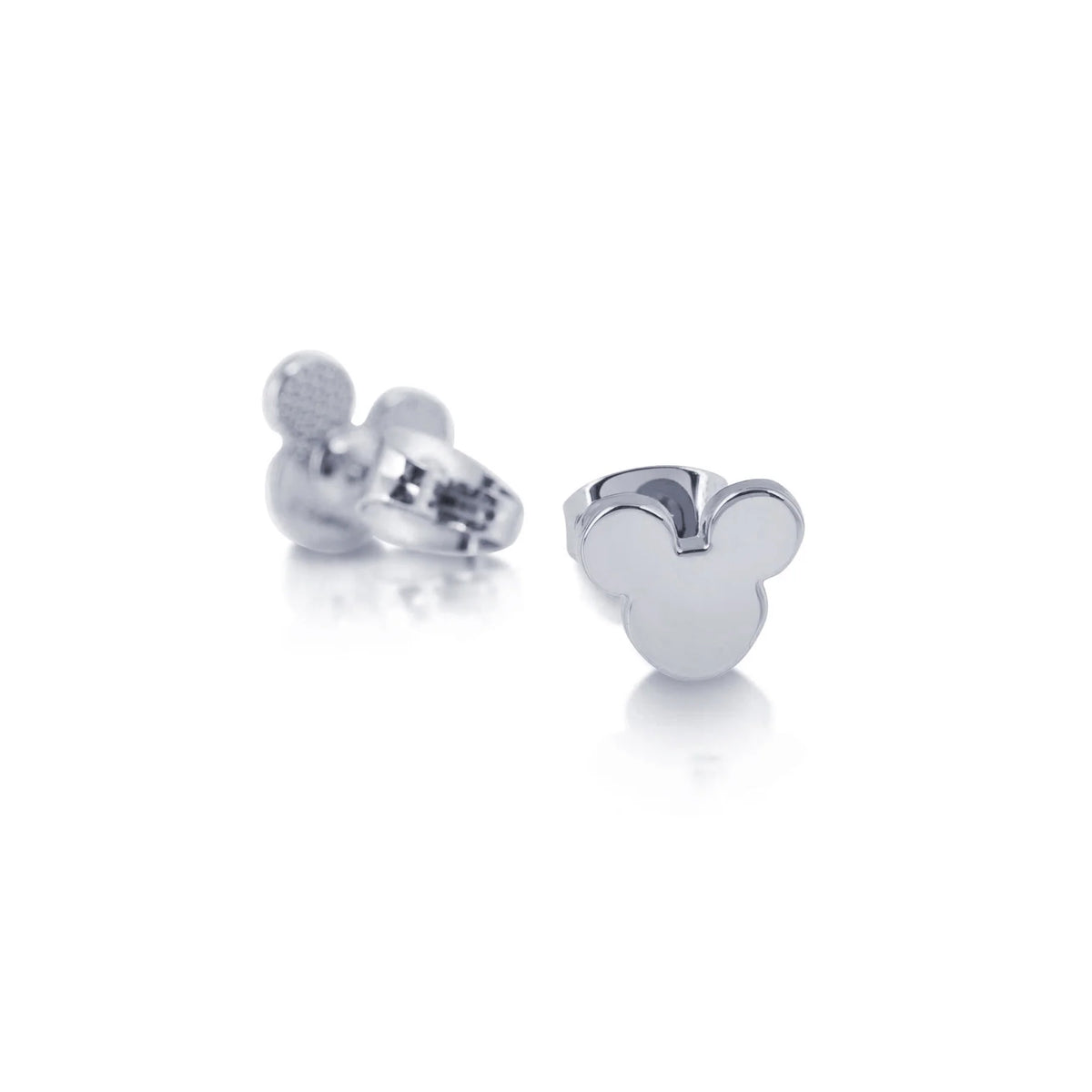 Disney Mickey Mouse Stud Earrings - White Gold