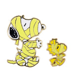 Peanuts Mummy Snoopy and Woodstock Set Collectible Trading Pin