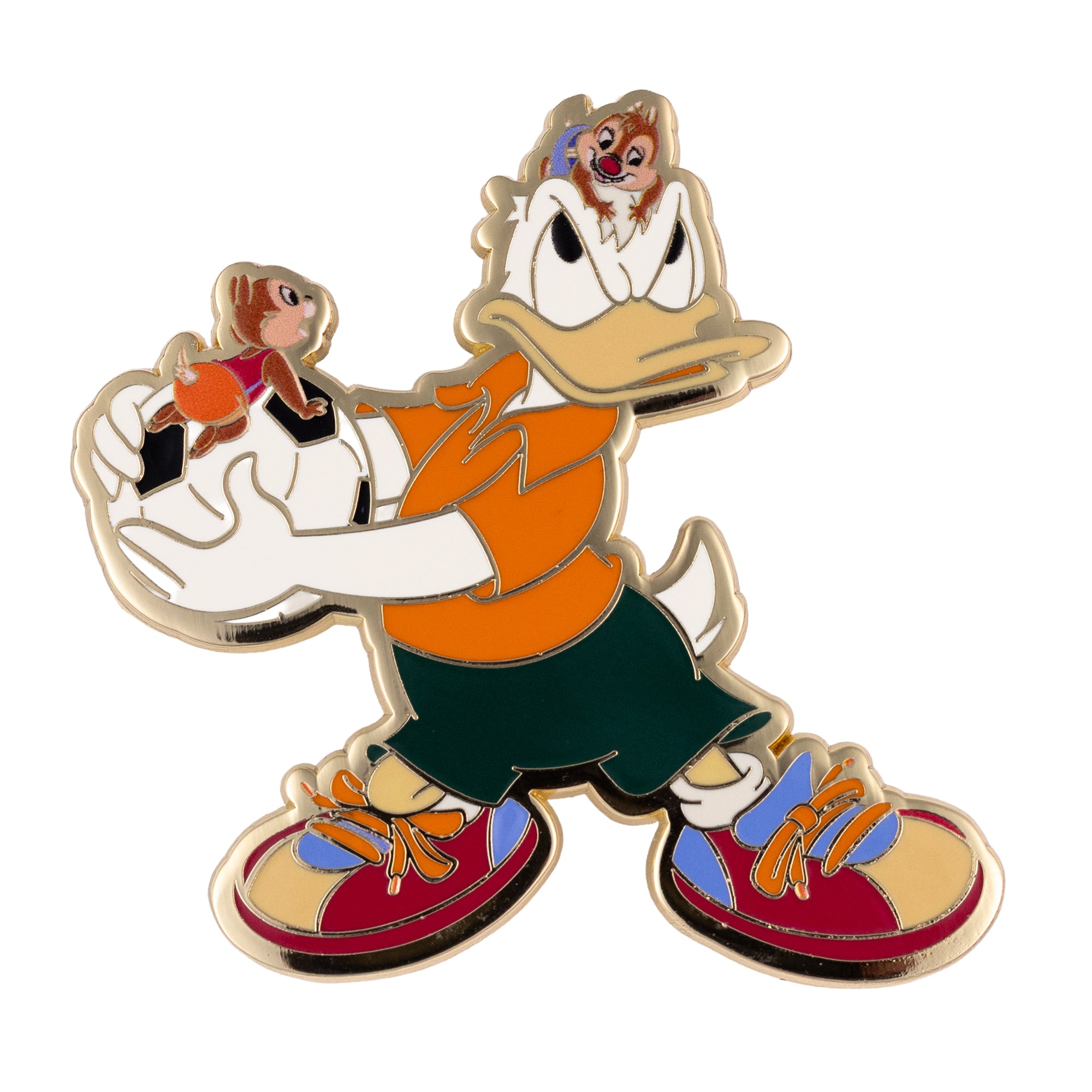 Disney Donald Duck Chip and Dale Soccer Jumbo Collectible Pin