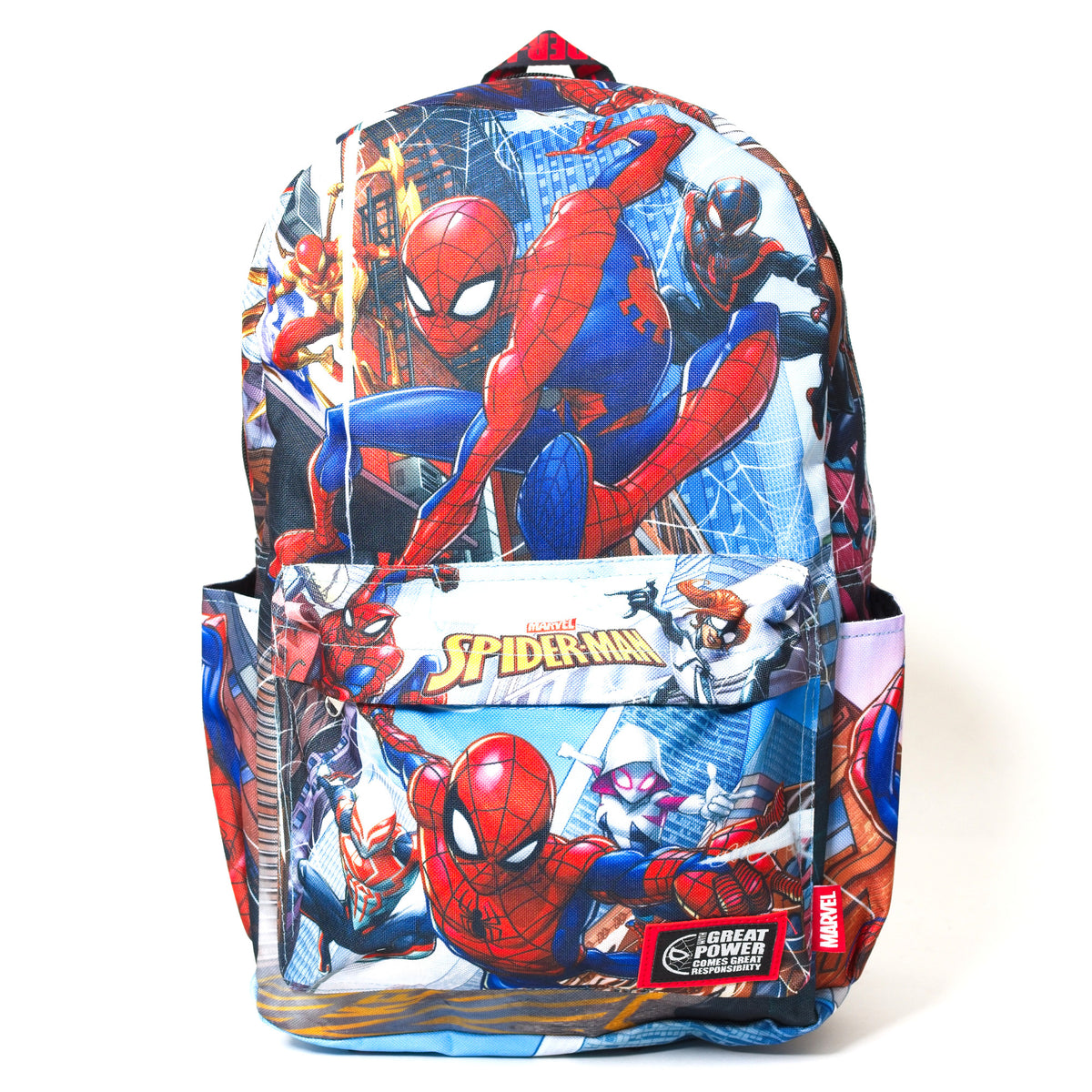 WondaPOP - Marvel Spider-Man Spider-Verse 17&quot; Full Size Nylon Backpack Version 2