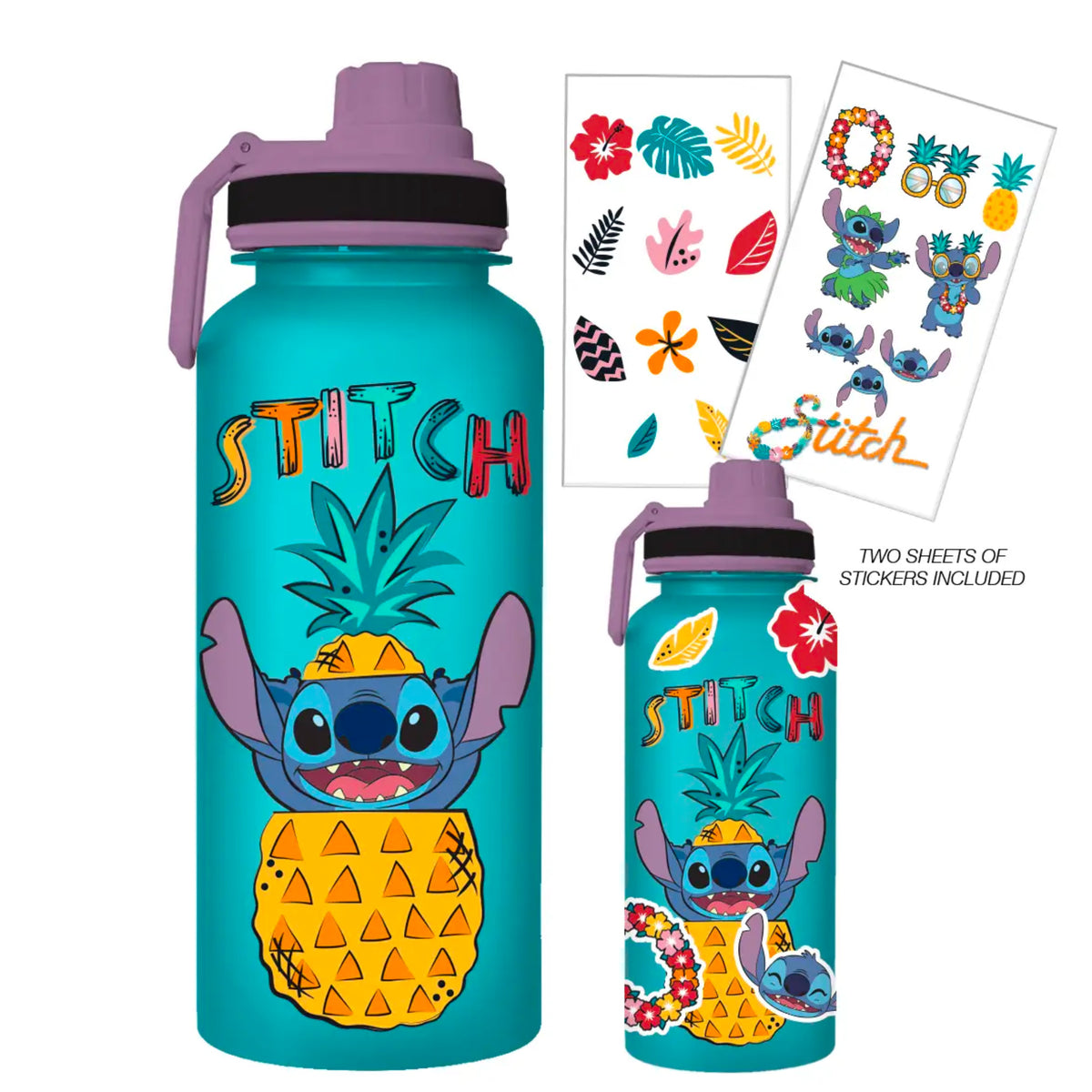 Stitch 32oz Water Bottle with Stickers