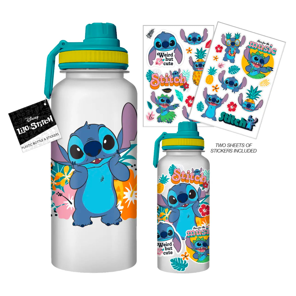 Disney Stitch 32oz Water Bottle with Stickers