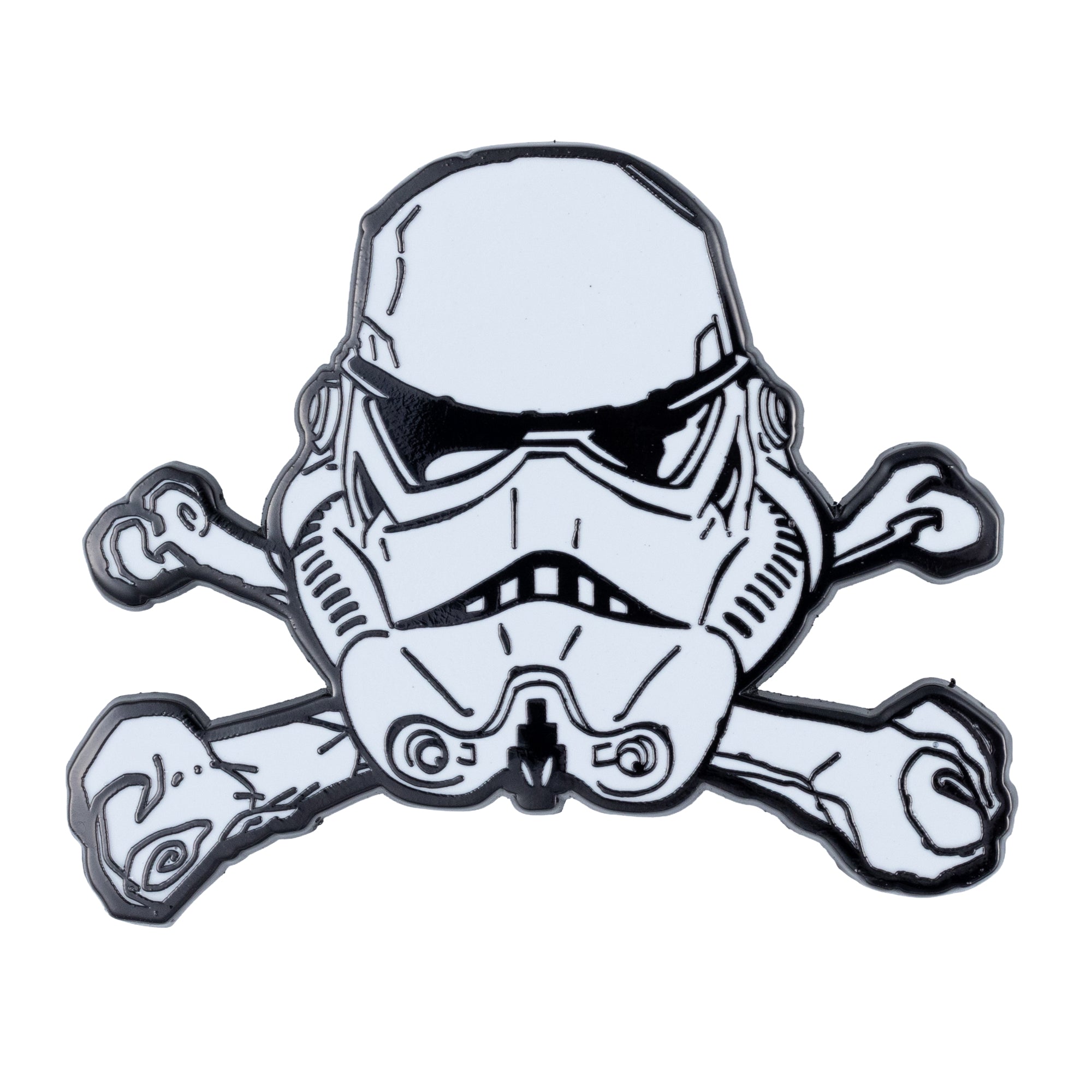 Star Wars Stormtrooper Skull and Crossbones Jumbo Trading Pin