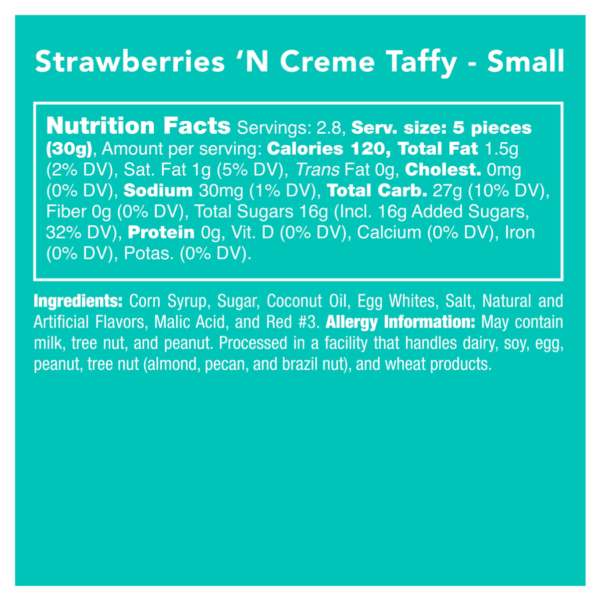Strawberries &#39;N Creme Taffy - FINAL SALE
