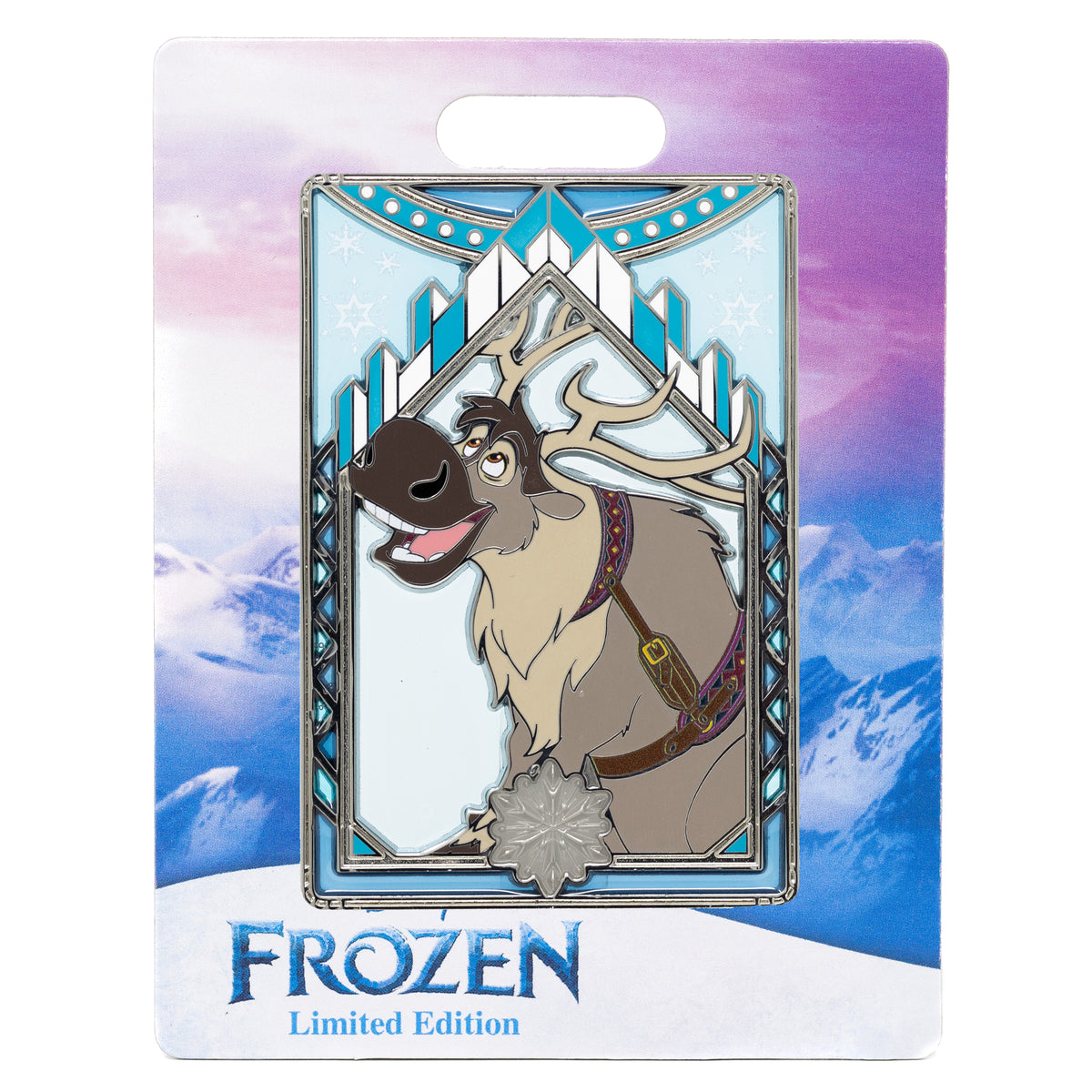 Disney Frozen Stained Glass Series Sven 3&quot; Collectible Pin Limited Edition 300