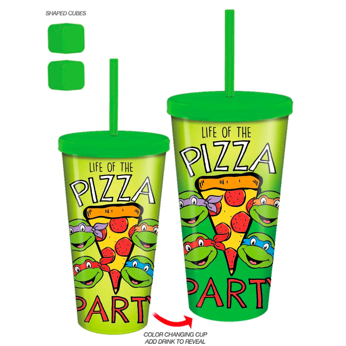 TMNT Life of the Pizza Party 24oz Color Change Tumbler