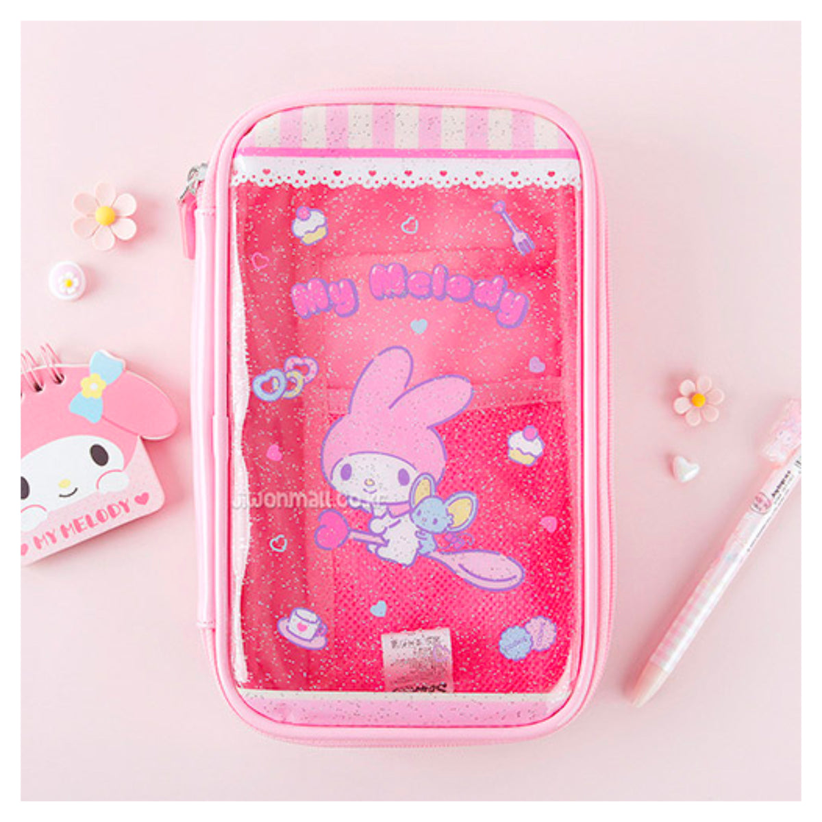 Sanrio Large Transparent Pouch - My Melody