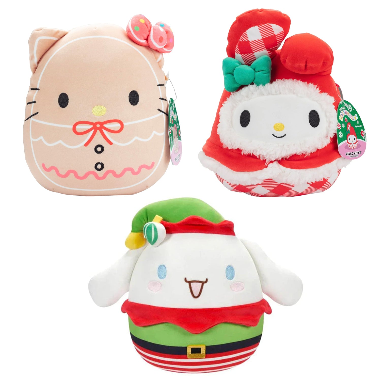 Squishmallow - Hello Kitty Holiday Trio 8" Plush Holiday 2023 NEW RELEASE