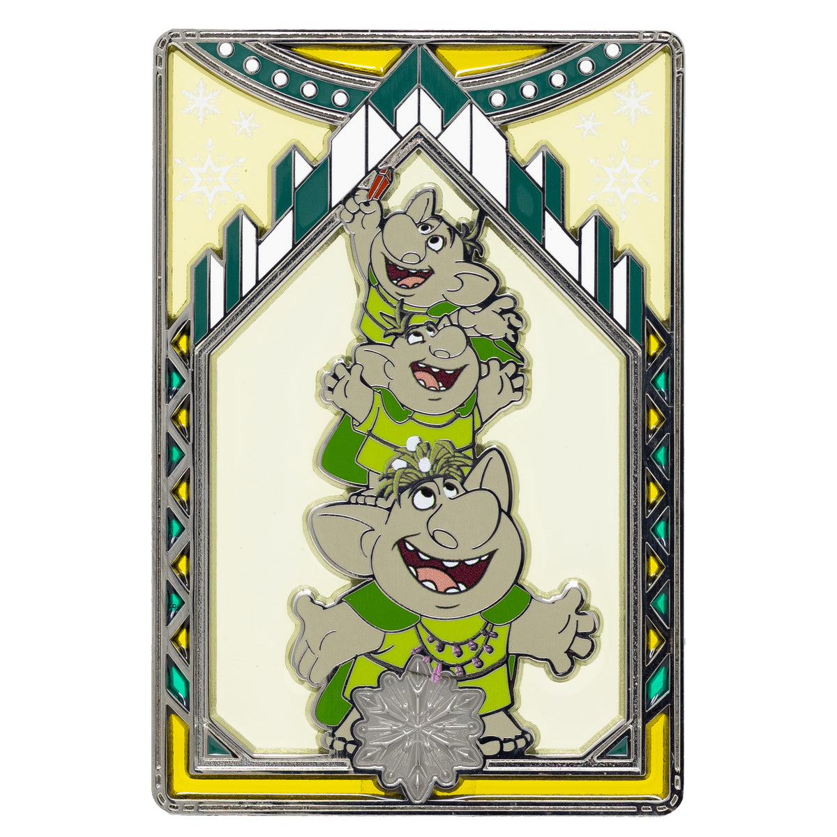 Disney Frozen Stained Glass Series Rock Trolls 3&quot; Collectible Pin Limited Edition 300