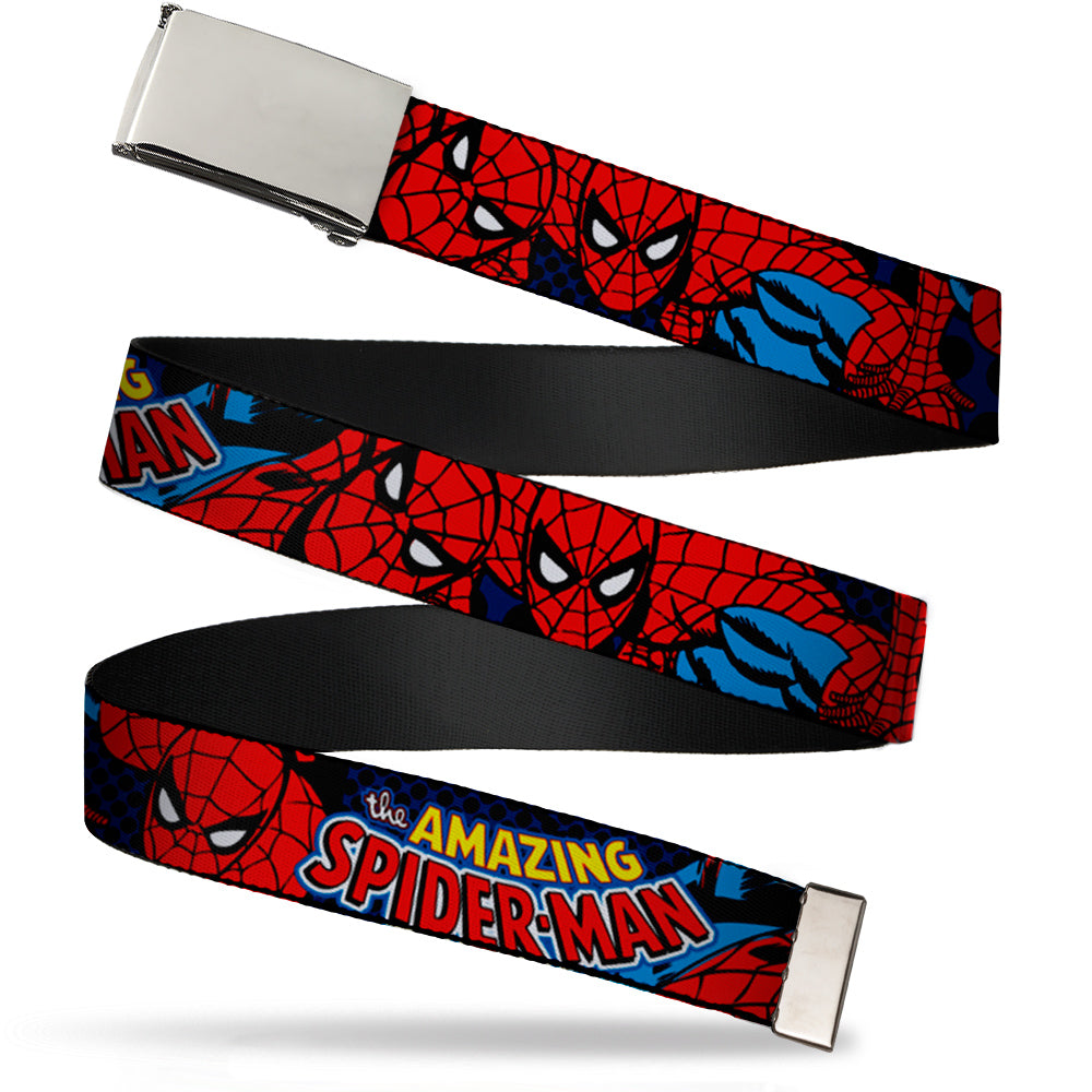 Chrome Buckle Web Belt - Amazing Spider-Man Webbing