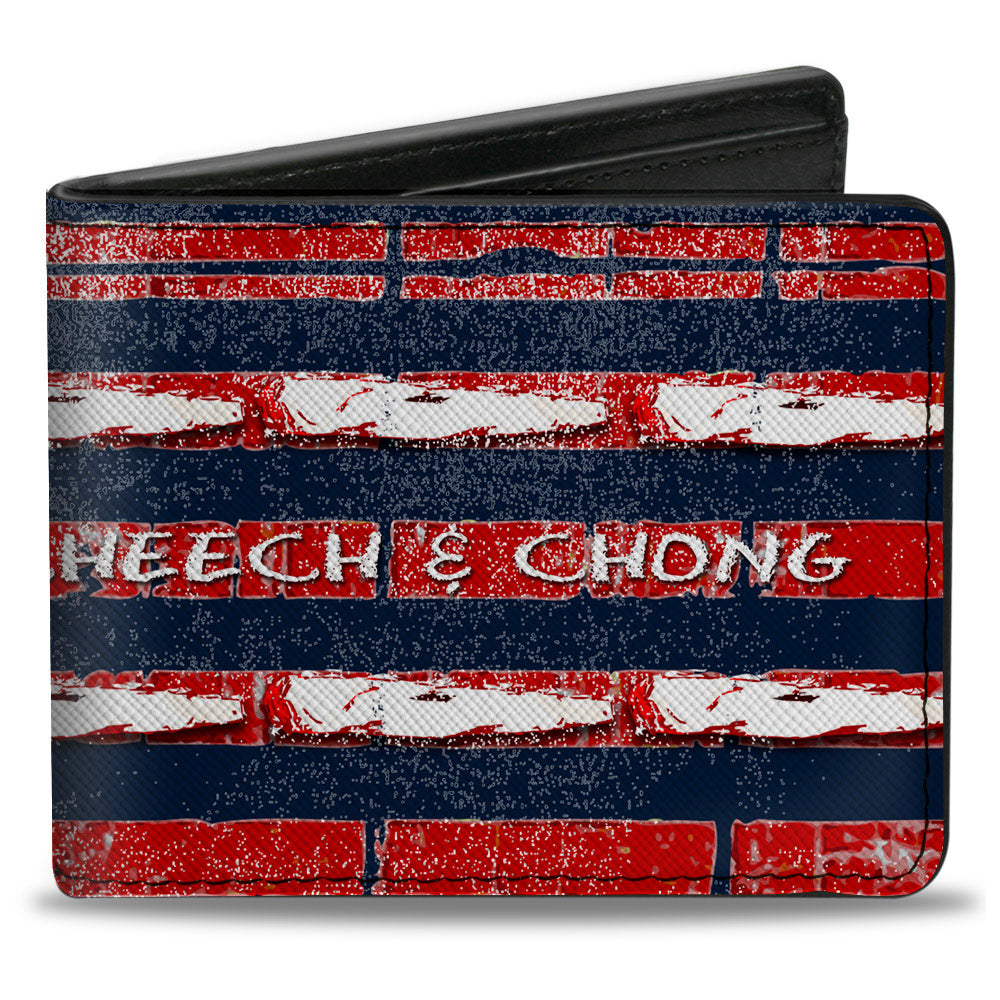 Bi-Fold Wallet - CHEECH &amp; CHONG Sombrero and Joints Flag