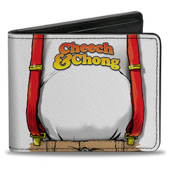Bi-Fold Wallet - CHEECH & CHONG Cheech Character Close-Up White/Red