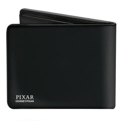 Bi-Fold Wallet - PIXAR ANIMATION STUDIOS Luxo Jr Lamp and Ball Icon Black White