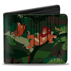 Bi-Fold Wallet - The Lion King Simba Pumbaa Timon Hakuna Matata Jungle Poses
