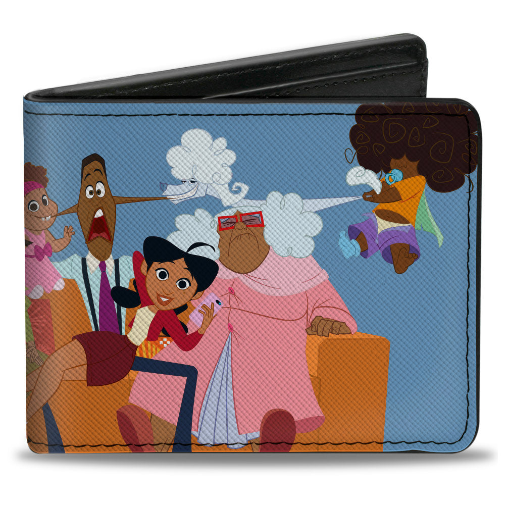 Bi-Fold Wallet - The Proud Family Group Pose Blue