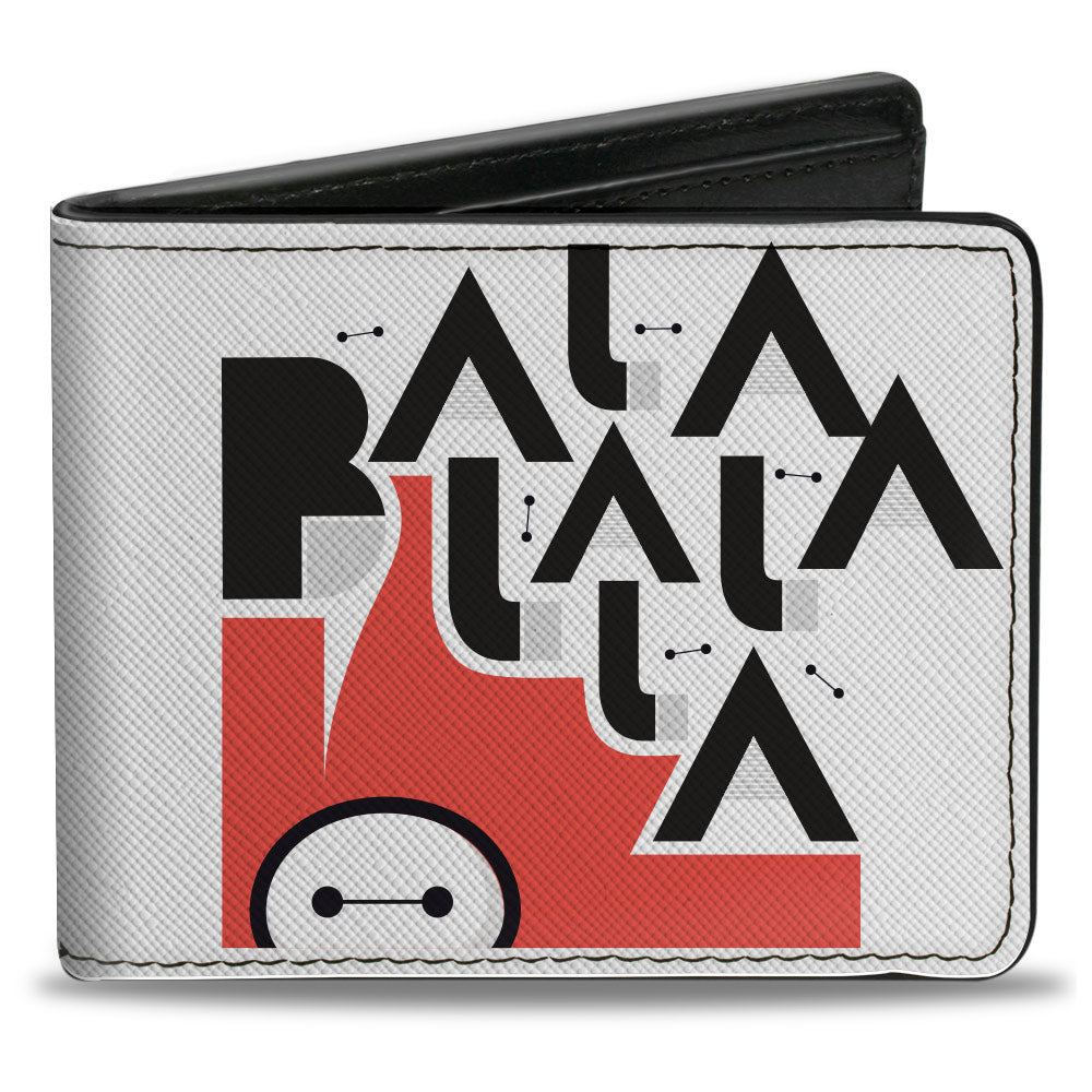 Bi-Fold Wallet - Big Hero 6 Baymax BA LA LA LA LA Collage White/Red/Black