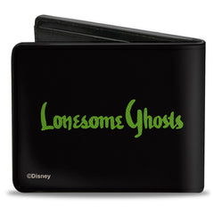Bi-Fold Wallet - Disney LONESOME GHOSTS GHOST EXTERMINATORS Group Pose Black/Green/Orange