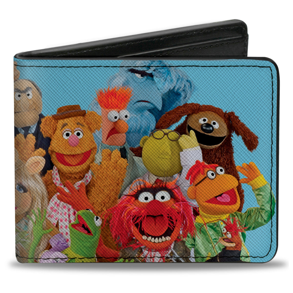 Bi-Fold Wallet - The Muppets Character Group Pose Portrait Blue