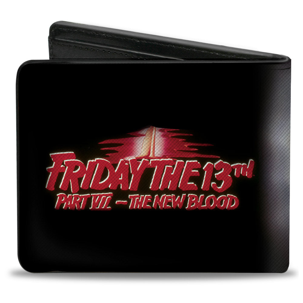 Bi-Fold Wallet - Friday the 13th PART VII THE NEW BLOOD Movie Poster and Title Logo