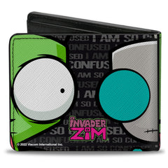 Bi-Fold Wallet - Invader Zim/Robot CLOSE-UP I AM SO CONFUSED