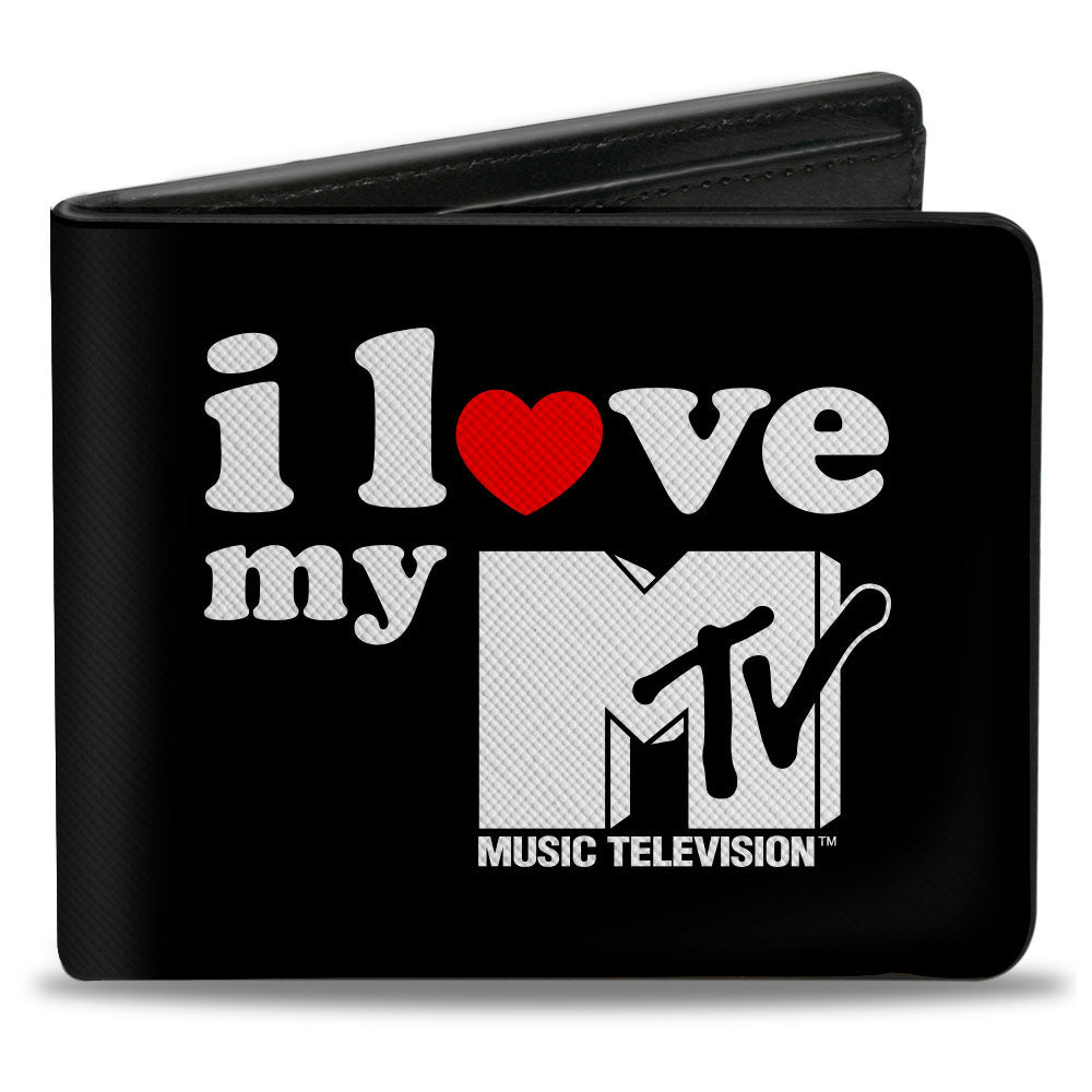 Bi-Fold Wallet - MTV I LOVE MY MTV Black/White/Red