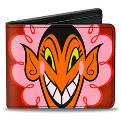 Bi-Fold Wallet - The Powerpuff Girls HIM Face Close-Up Red