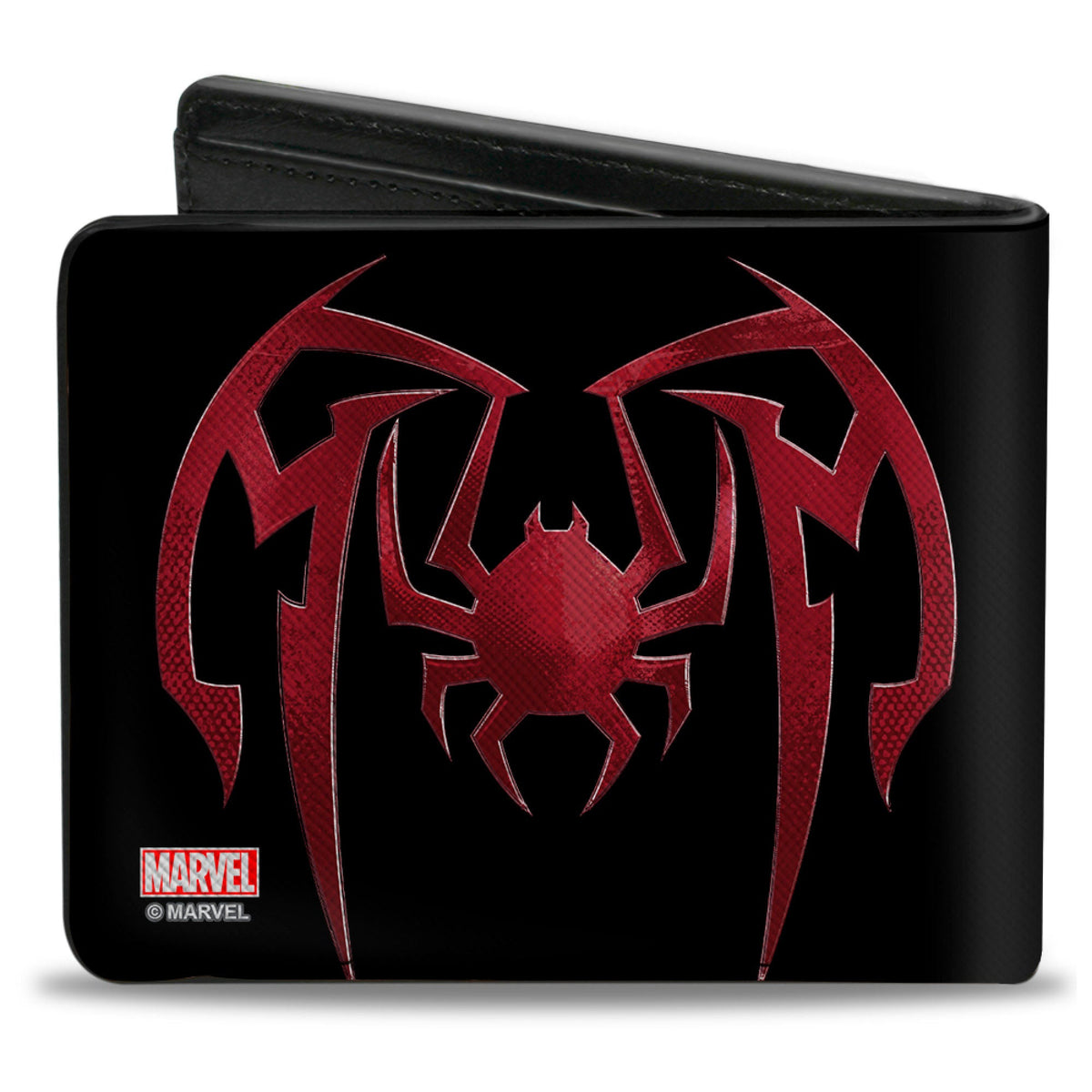 Bi-Fold  Wallet - Spider-Man Miles Morales Spider Close-Up Black/Red