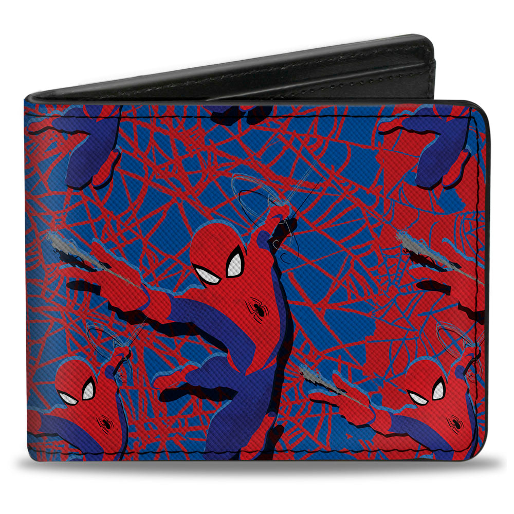 SPIDER-MAN  

Bi-Fold Wallet - Classic Spider-Man Shooting Web Pose and Spiders Blue