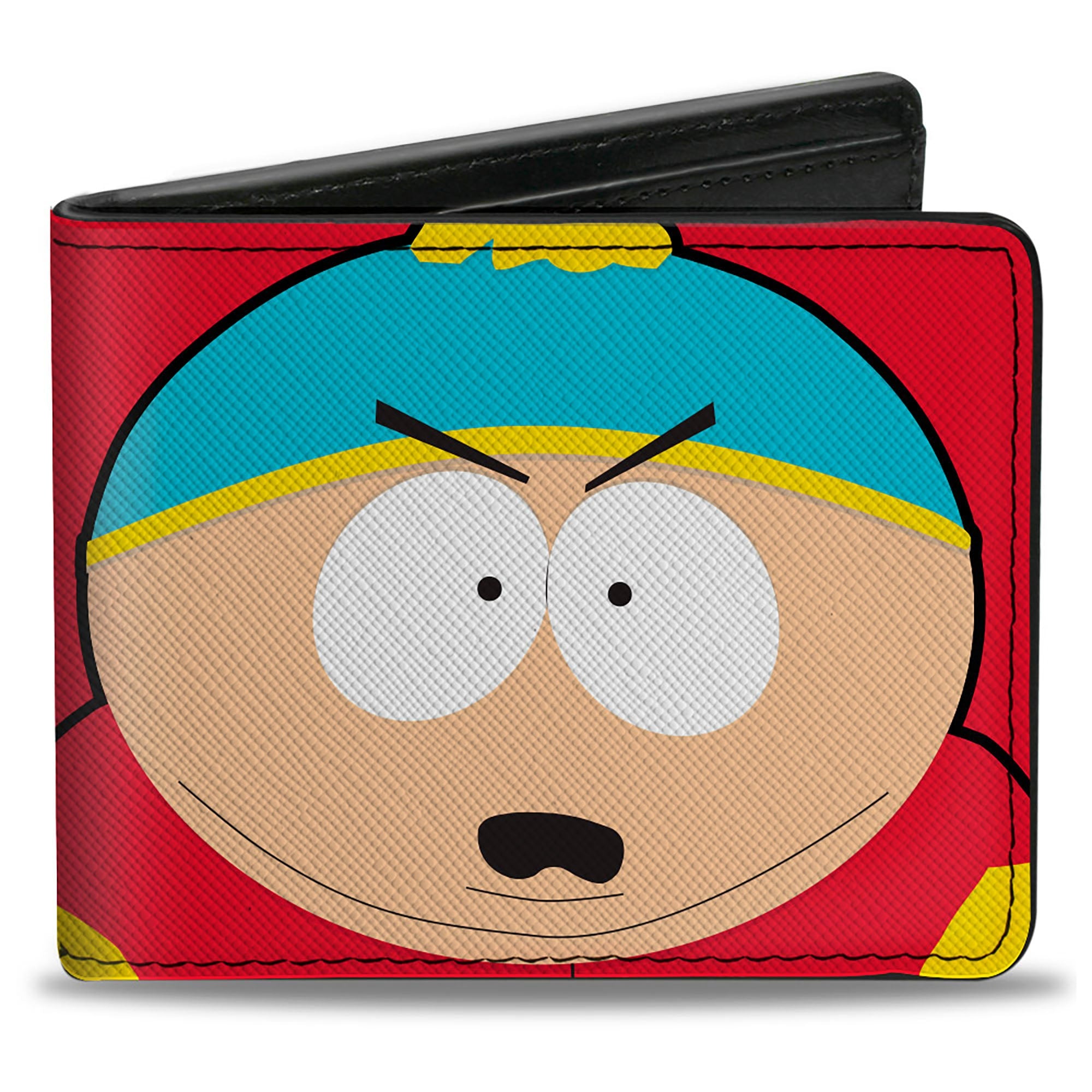 Bi-Fold Wallet - South Park Cartman Face Character Close-Up Red